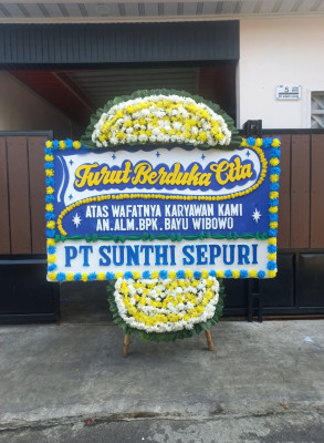 Papan Bunga Duka di Ponjong
